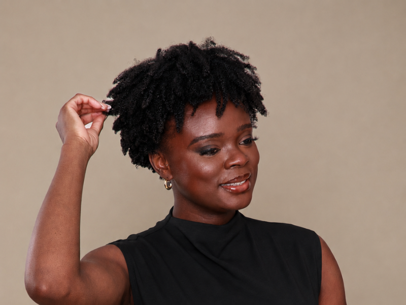 Natural hair result
